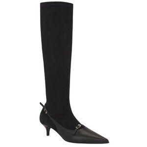 Magda Butrym Knee High Boots in Black 39 With Box Womens Suede Leather